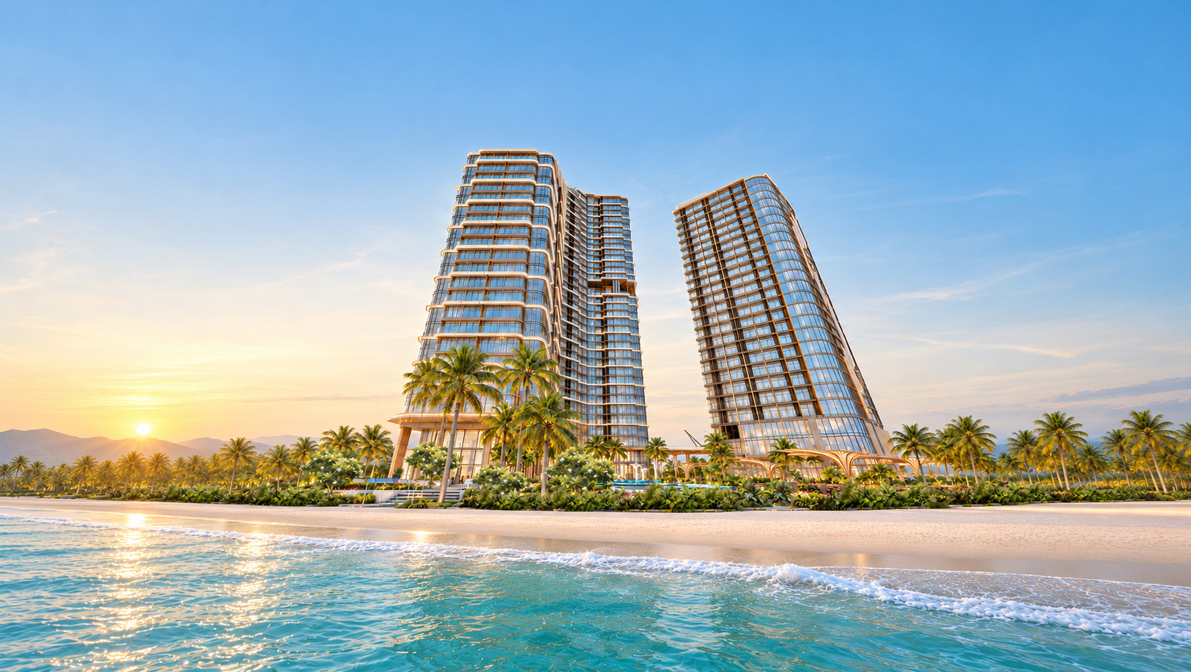 Phối cảnh Solina Signature by Wyndham với mặt biển phía trước